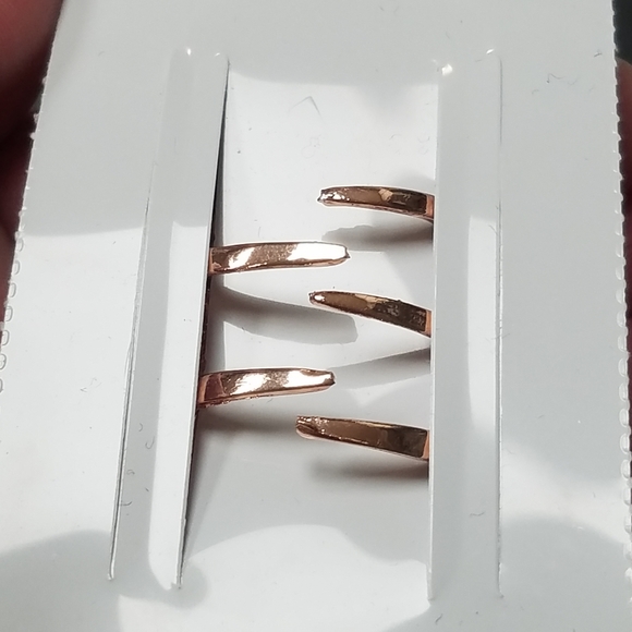 NWT Small Purple Gems & Rose Gold Enamel Flower Hair Clip! - Picture 7 of 16